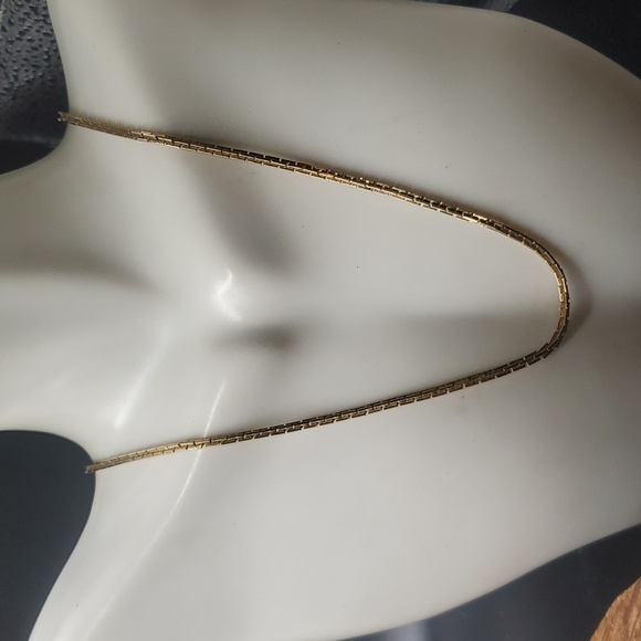 cable chain gold tone hip hop necklace ‎N3436